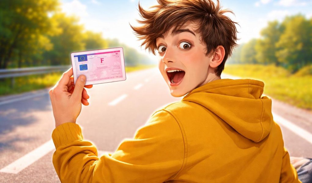 conducteur-jeune-permis-surpris-rouge