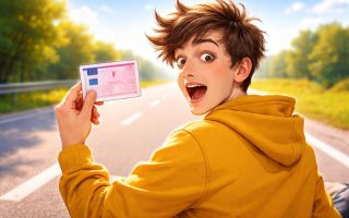 conducteur-jeune-permis-surpris-rouge