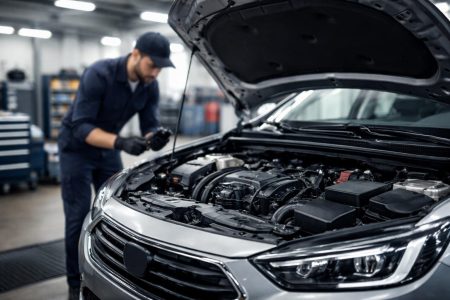 vehicule-moderne-garage-technicien-moteur