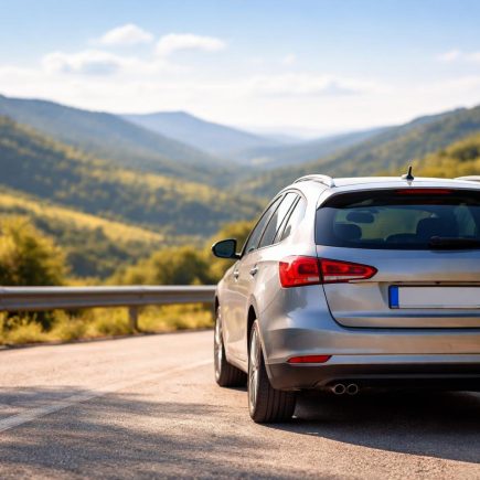 voiture-route-collines-ciel-bleu
