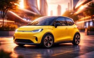 voiture-moderne-cadre-urbain-futuriste