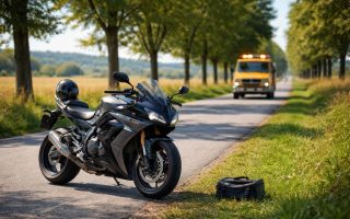 moto-moderne-route-campagne-ensoleillee