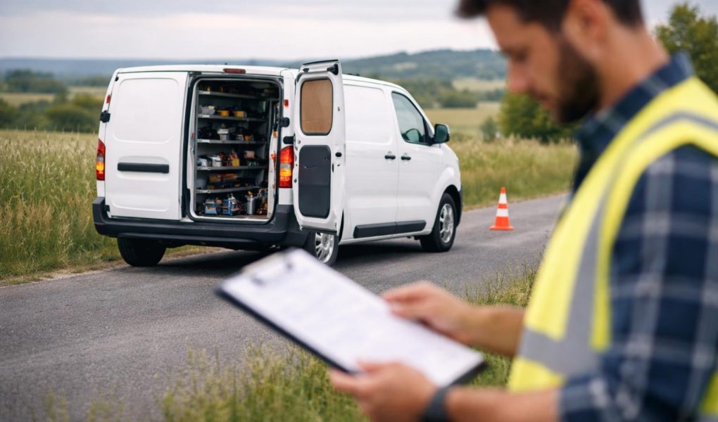 vehicule-utilitaire-route-personne-document