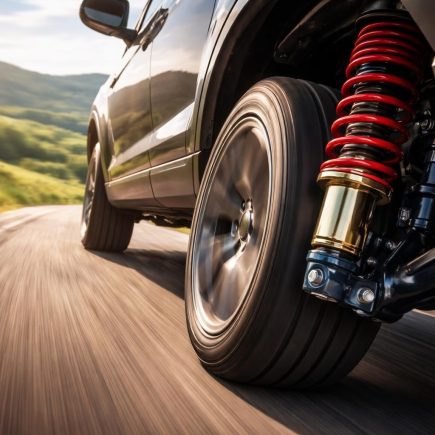 voiture-route-campagne-roue-amortisseur