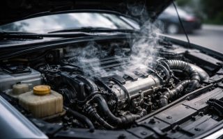 moteur-voiture-surchauffe-vapeur-capot-ouvert